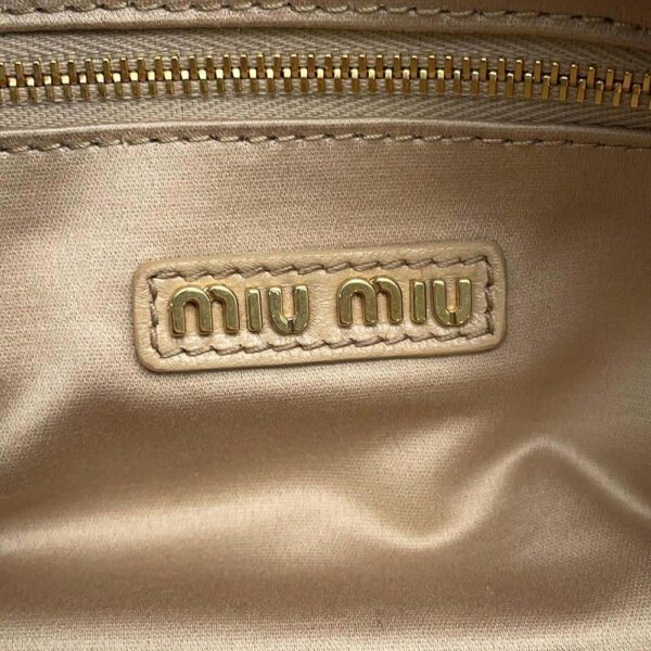 9806016 13 Miu Miu Arcadi Matelasse Leather Shoulder Bag