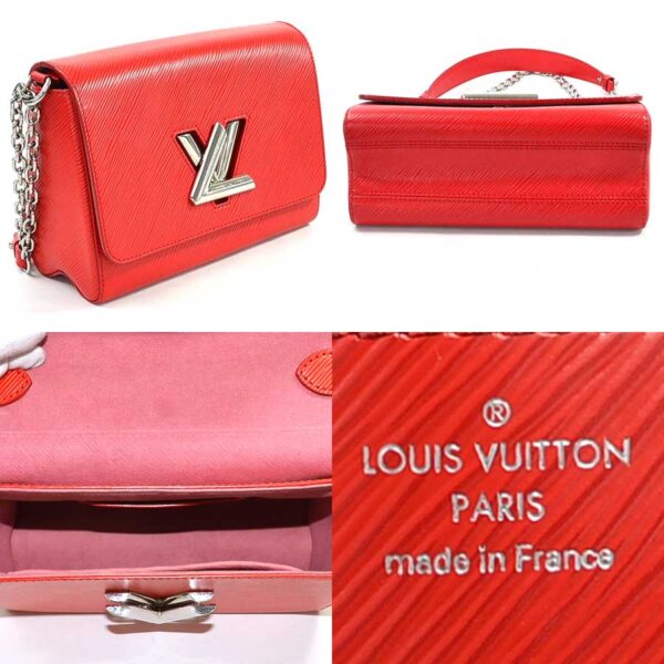 98065d 1 Louis Vuitton Twist MM Shoulder Bag Epi Leather Red