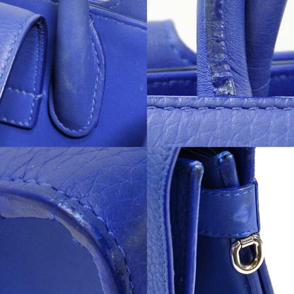 98083a 2 Christian Dior Ever DIOREVER Shoulder Bag Leather Blue