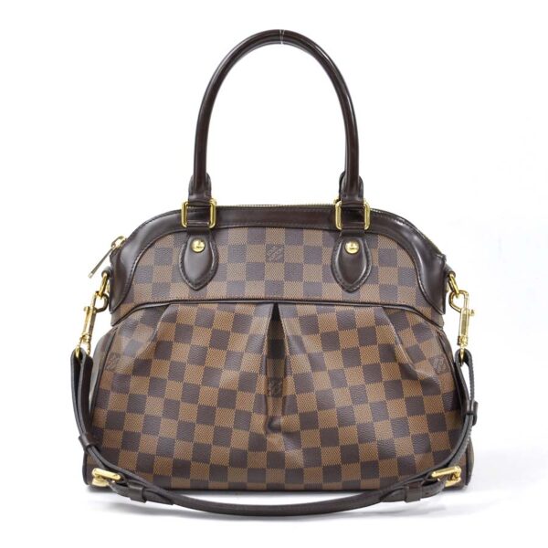 98084a Louis Vuitton Trevi PM Handbag Damier Canvas Brown