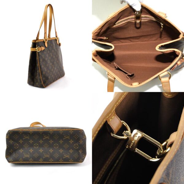 98092b 1 Louis Vuitton Batignolles Vertical Shoulder Bag Monogram Canvas Brown