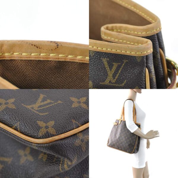 98092b 2 Louis Vuitton Batignolles Vertical Shoulder Bag Monogram Canvas Brown