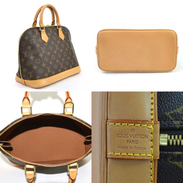 98108a 1 Louis Vuitton Alma Handbag Monogram Canvas Brown