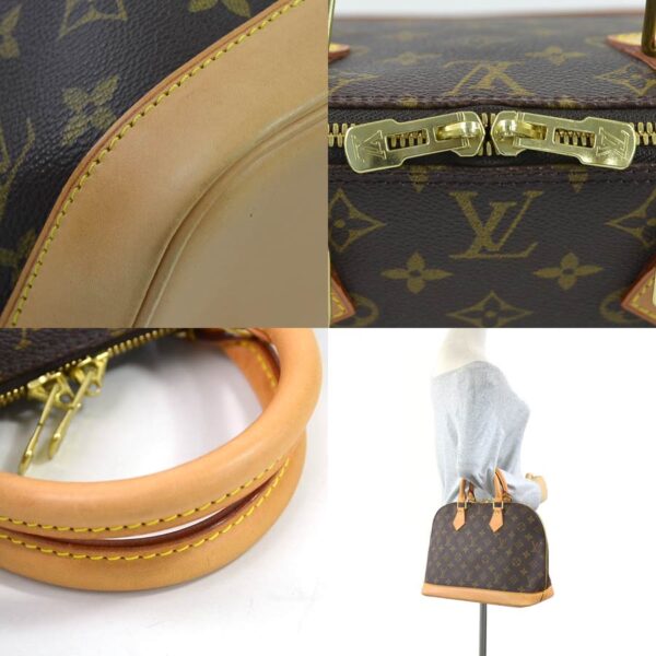 98108a 2 Louis Vuitton Alma Handbag Monogram Canvas Brown