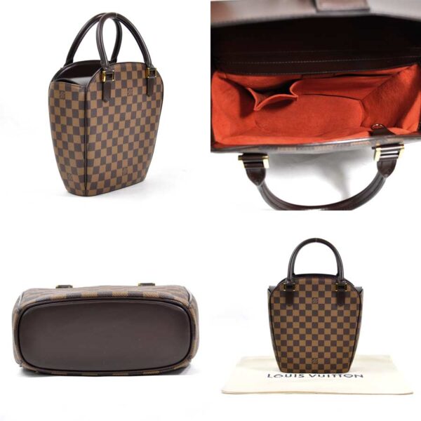 98110e 1 Louis Vuitton Saglia Sault Handbag Damier Canvas Brown