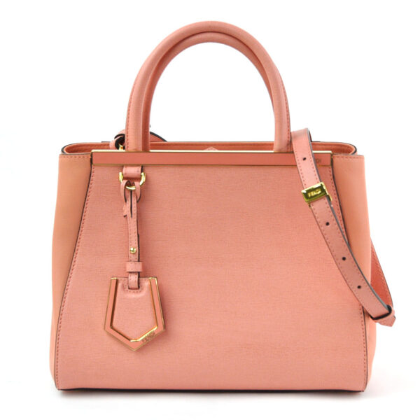 98114f Fendi 2Way Petit Toujours Bag Leather Salmon Pink