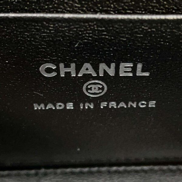 9812727 17 Chanel Matelasse Coco Mark Vanity Case Lambskin Bag Black