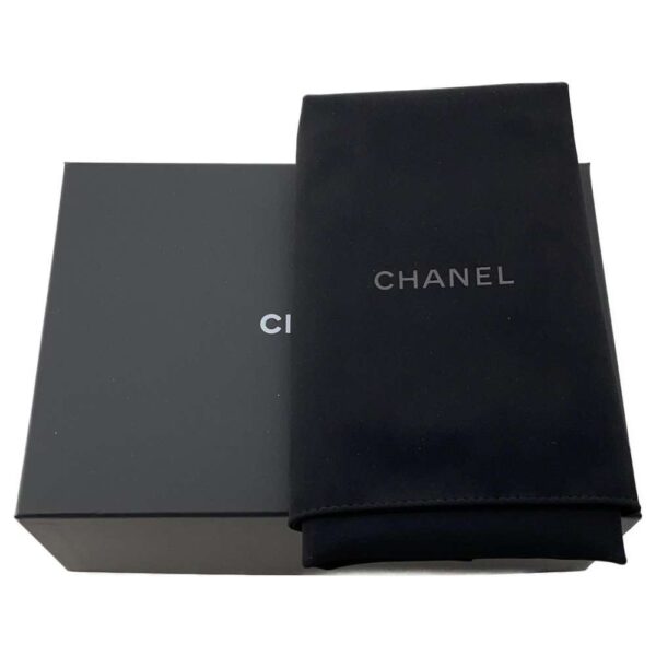 9812727 18 Chanel Matelasse Coco Mark Vanity Case Lambskin Bag Black