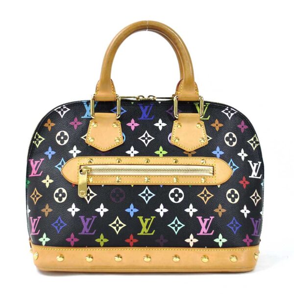 98131c Louis Vuitton Alma PM Handbag Monogram Multicolor Black