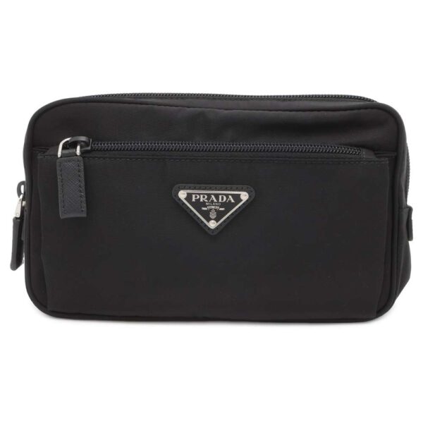 9813410 01 Prada Waist Pouch Nylon Body Bag