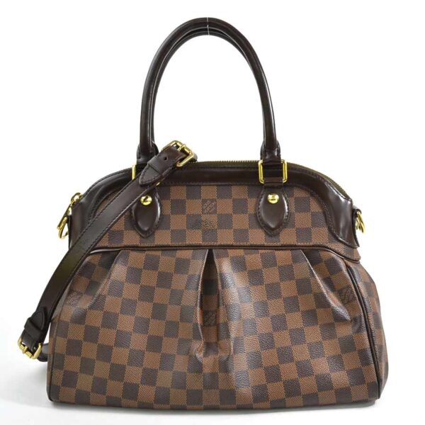 98134a Louis Vuitton Trevi PM Handbag Damier Canvas Brown