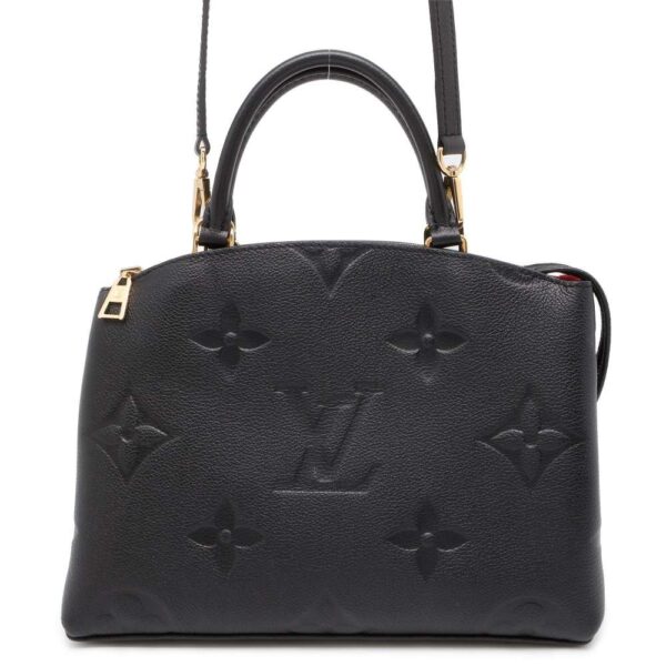 9814035 01 Louis Vuitton Monogram Empreinte Petit Palais PM 2way Shoulder Bag Black