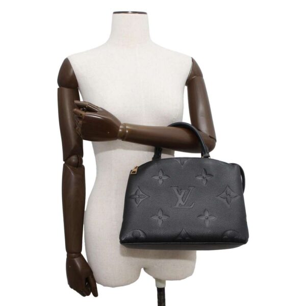 9814035 04 Louis Vuitton Monogram Empreinte Petit Palais PM 2way Shoulder Bag Black