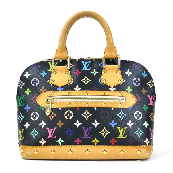 98142c Louis Vuitton Alma PM Handbag Monogram Multicolor Black