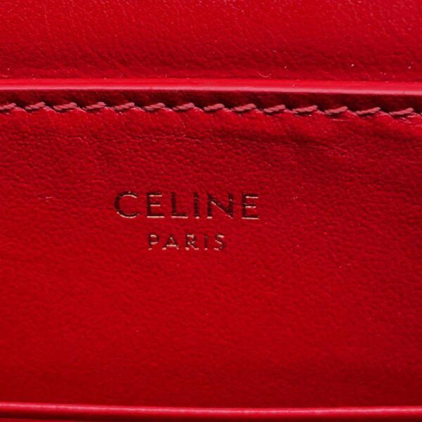 9816626 07 Celine C Charm Leather Clutch Bag