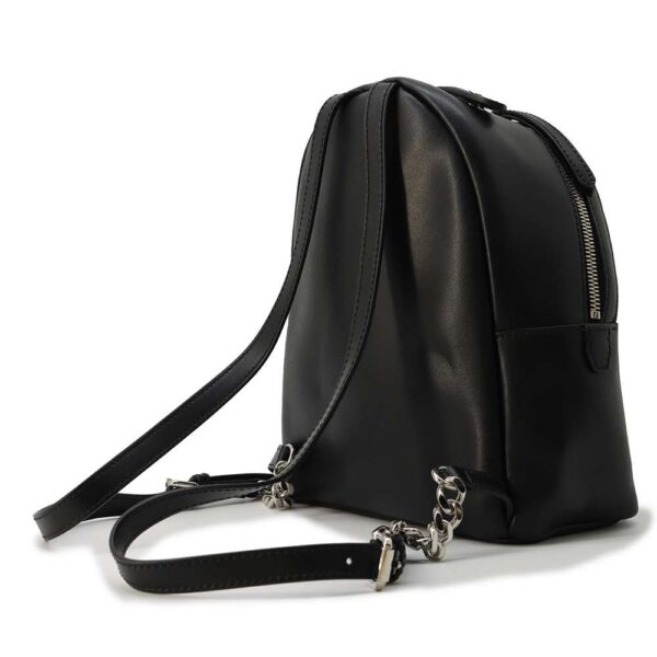 9816695 02 Fendi Pearl Leather Backpack Black