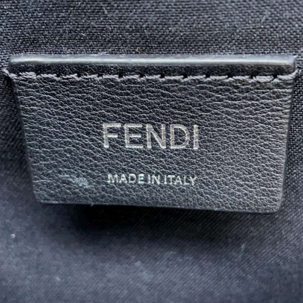 9816695 11 Fendi Pearl Leather Backpack Black