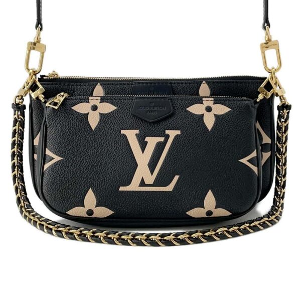 9817623 01 Louis Vuitton Multi Pochette Accessoire Empreinte Bag Black