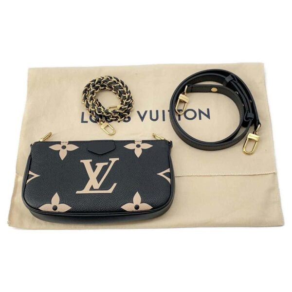 9817623 16 Louis Vuitton Multi Pochette Accessoire Empreinte Bag Black