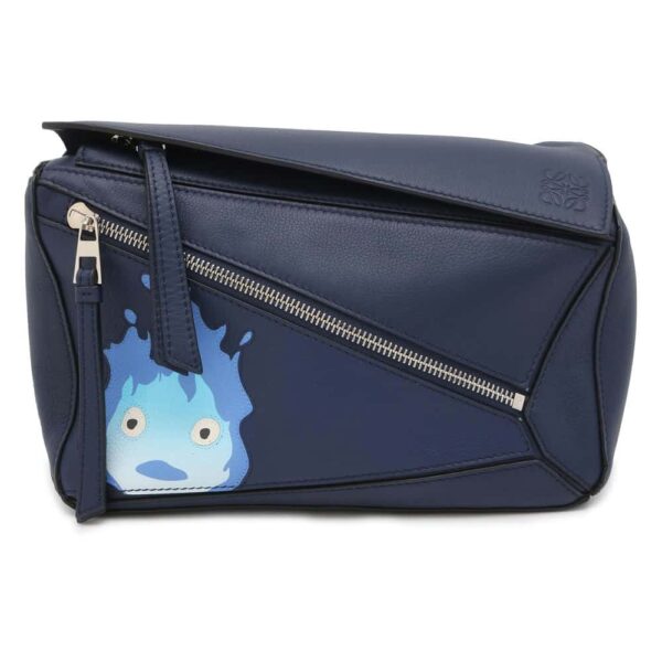 9817777 01 Loewe Puzzle Ghibli Collaboration Calcifer Leather Body Bag