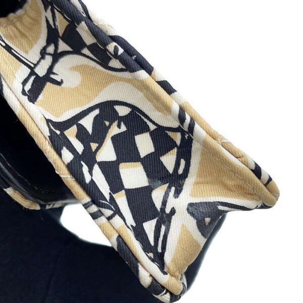 9818996 06 Chanel Checkered Flag Here Mark Canvas Pochette