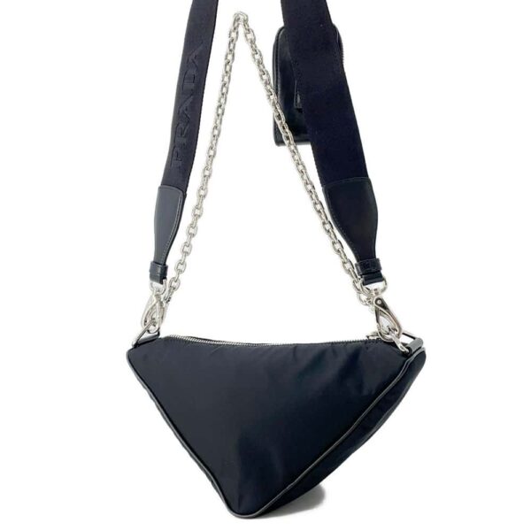 9819184 02 Prada Triangle Nylon Shoulder Bag