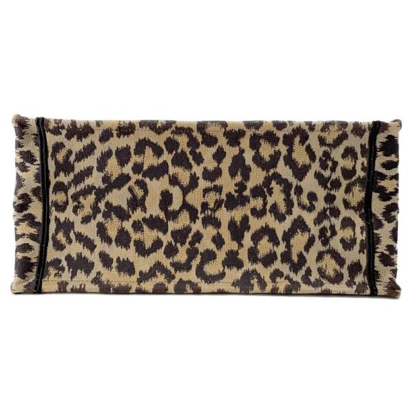 9819511 03 Christian Dior Book Tote Leopard Medium Canvas Tote Bag Leopard