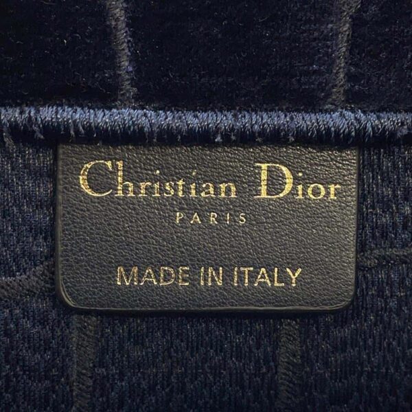 9819535 09 Christian Dior Large Velvet Tote Bag Black