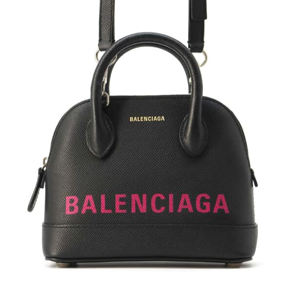 9819726 01 Balenciaga Bill Top Handle XXS 2way Shoulder Bag Black