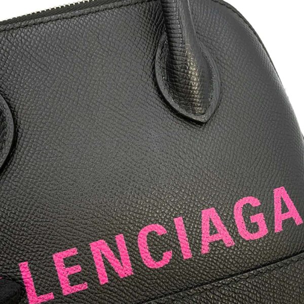 9819726 10 Balenciaga Bill Top Handle XXS 2way Shoulder Bag Black