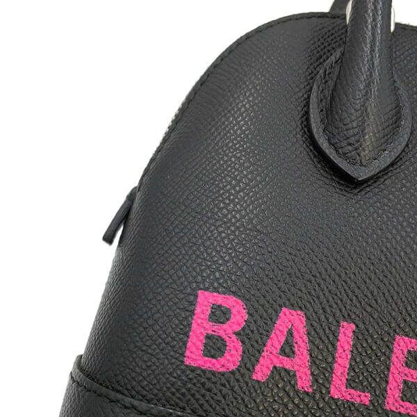 9819726 11 Balenciaga Bill Top Handle XXS 2way Shoulder Bag Black