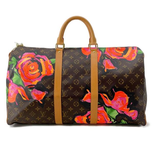 9819887 01 Louis Vuitton Monogram Rose Keepall 50 Travel Bag