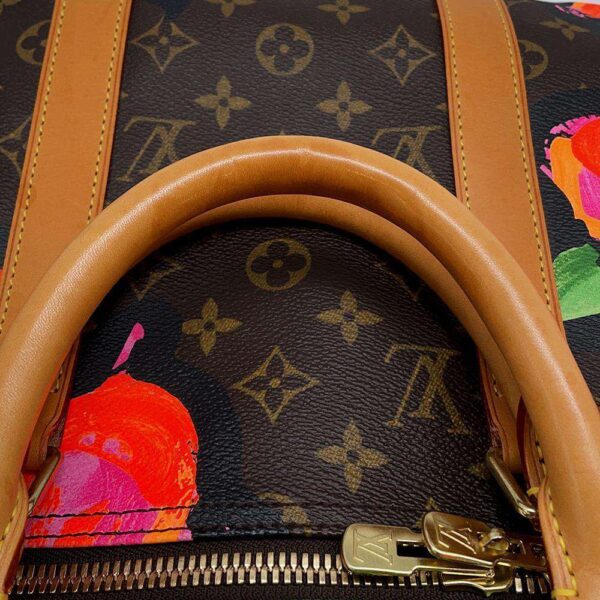 9819887 06 Louis Vuitton Monogram Rose Keepall 50 Travel Bag