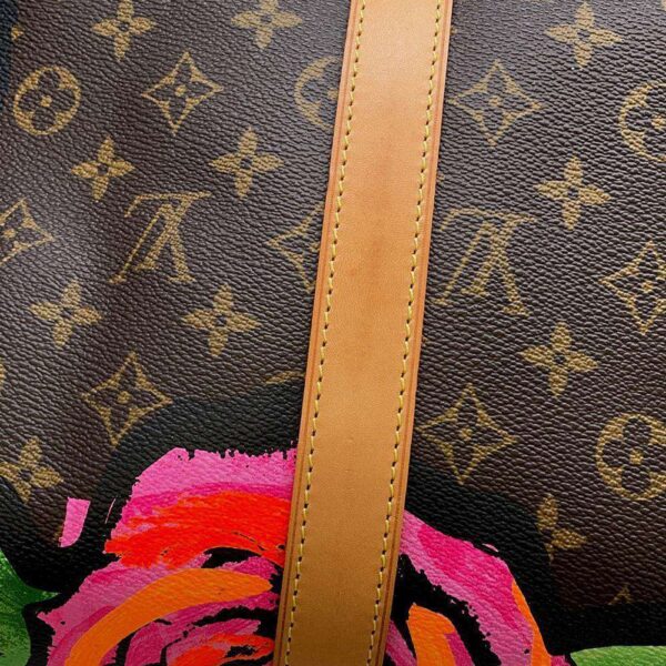 9819887 09 Louis Vuitton Monogram Rose Keepall 50 Travel Bag