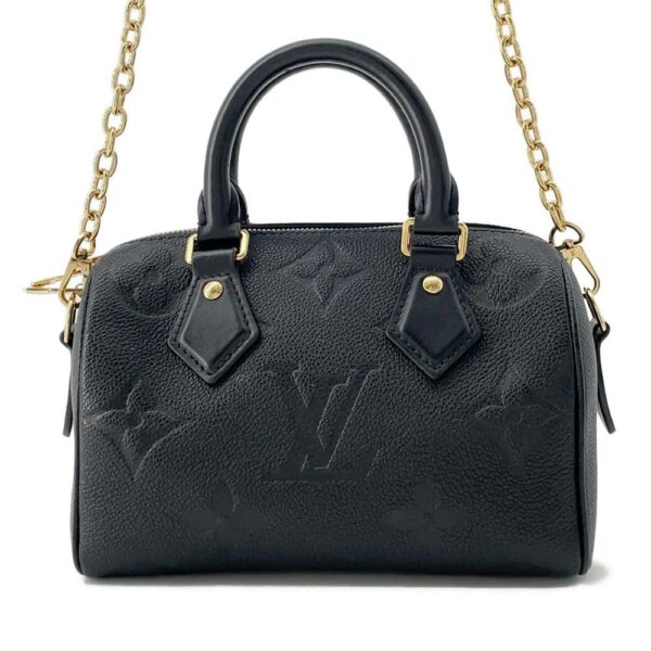 9819962 01 Louis Vuitton Empreinte Speedy Bandouliere 20 Shoulder Bag Black