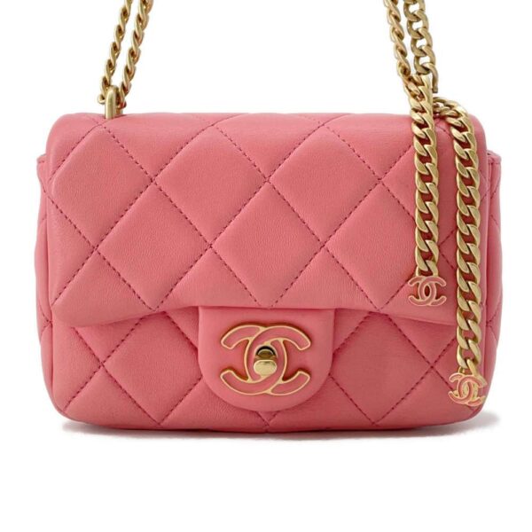 9820128 01 Chanel Matelasse Coco Mark Lambskin Bag