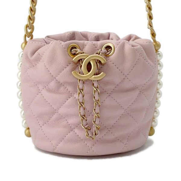 9820135 01 Chanel Pearl Matelasse Coco Mark Mini Chain Shoulder Bag