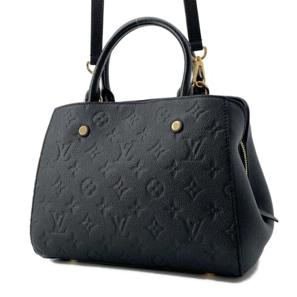 9820319 02 Louis Vuitton Empreinte Montaigne BB 2way Shoulder Bag Black