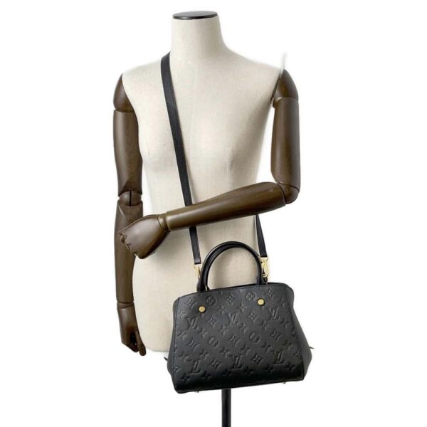 9820319 05 Louis Vuitton Empreinte Montaigne BB 2way Shoulder Bag Black