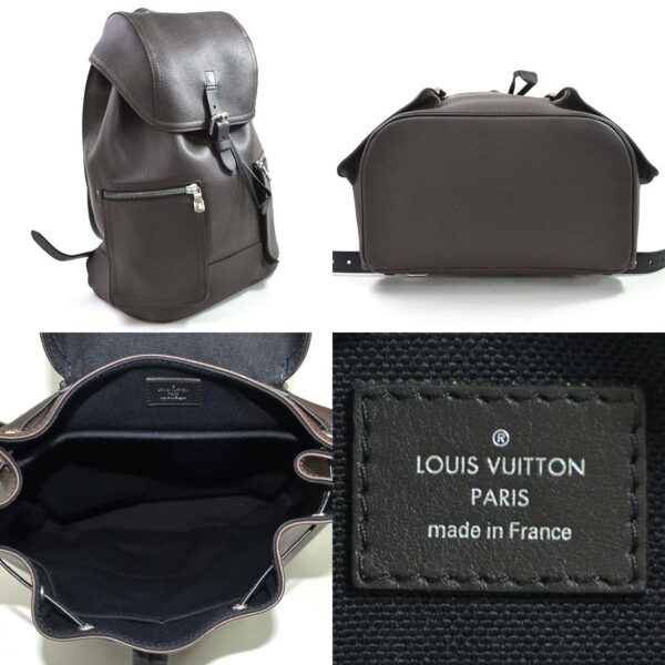 98282 1 Louis Vuitton Canyon Backpack Utah Leather Brown