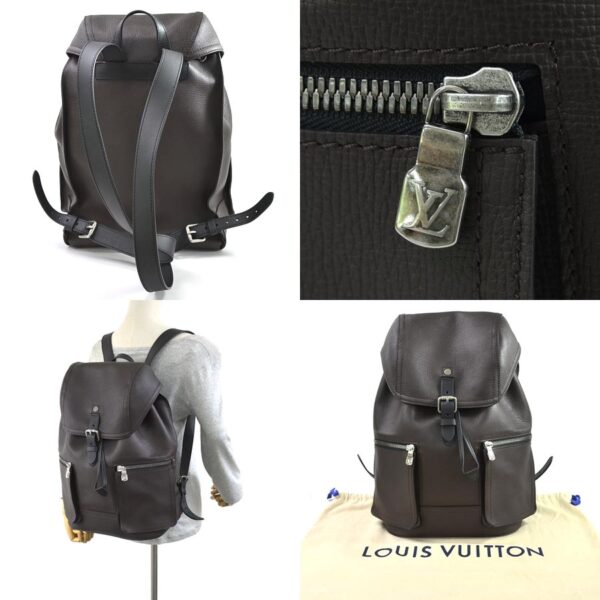 98282 2 Louis Vuitton Canyon Backpack Utah Leather Brown