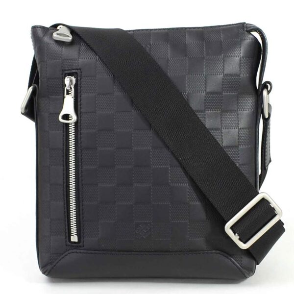 98283a Louis Vuitton Discovery Messenger BB Crossbody Bag Damier Infini Leather Black