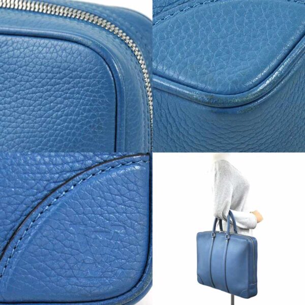 98287a 2 Louis Vuitton Porte de Cumin Voyage Bag Taurillon Leather Blue