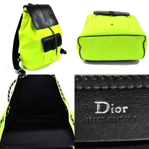 98289d 1 Dior Homme Rucksack Nylon Yellow