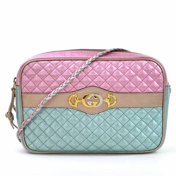 98291d Gucci Horsebit Shoulder Bag Leather Pink