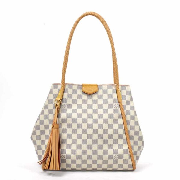 98298 Louis Vuitton Propriano Shoulder Bag Damier Canvas White