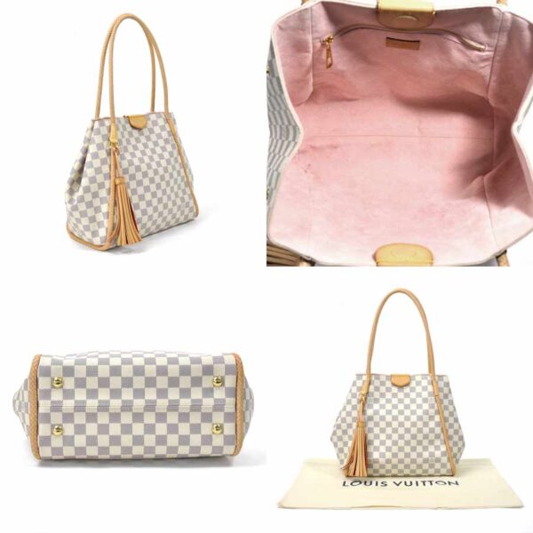 98298 1 Louis Vuitton Propriano Shoulder Bag Damier Canvas White