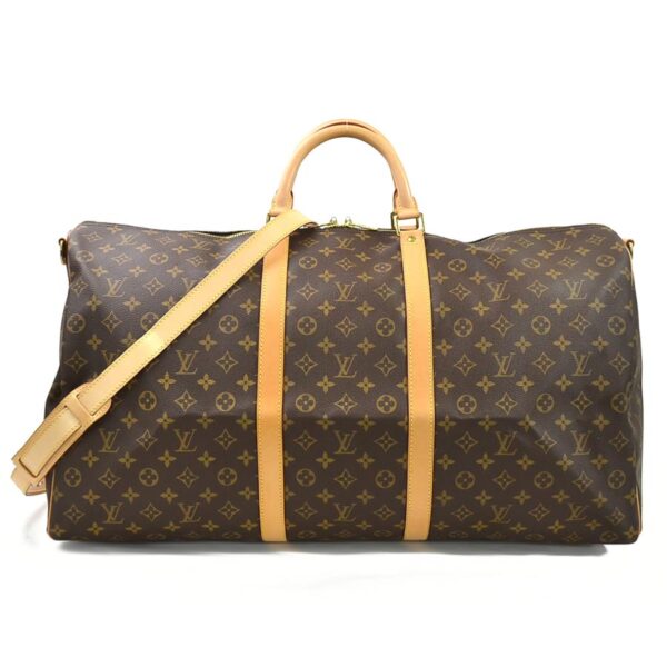 98306a Louis Vuitton Keepall Bandouliere 60 Bag Monogram Canvas Brown