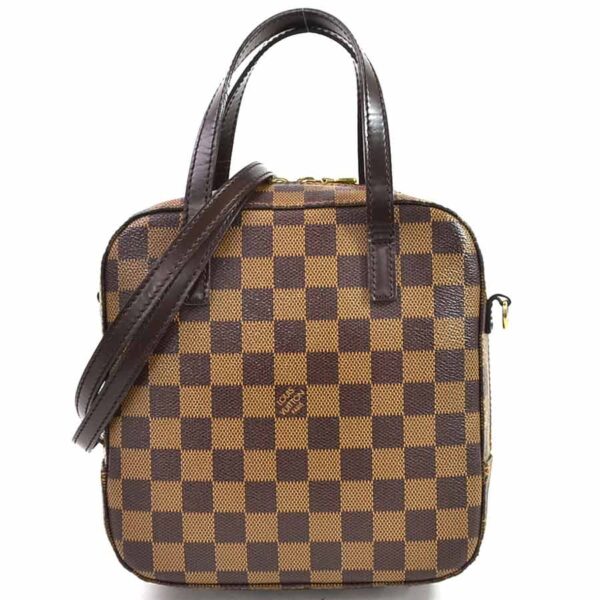 98307a Louis Vuitton Spontini Handbag Damier Canvas Brown