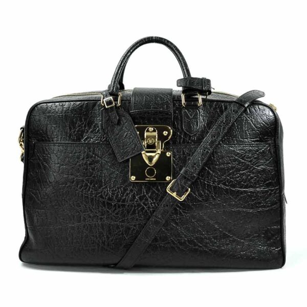 98321a Louis Vuitton Travel Bag Indra Leather Black